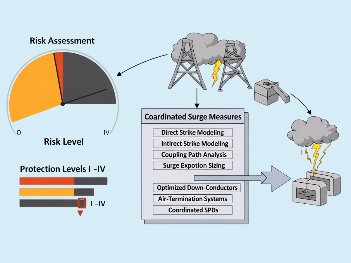 Lightning protection and surge risk assessment
